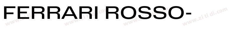 FERRARI ROSSO字体转换 FERRARI ROSSO字体转换
